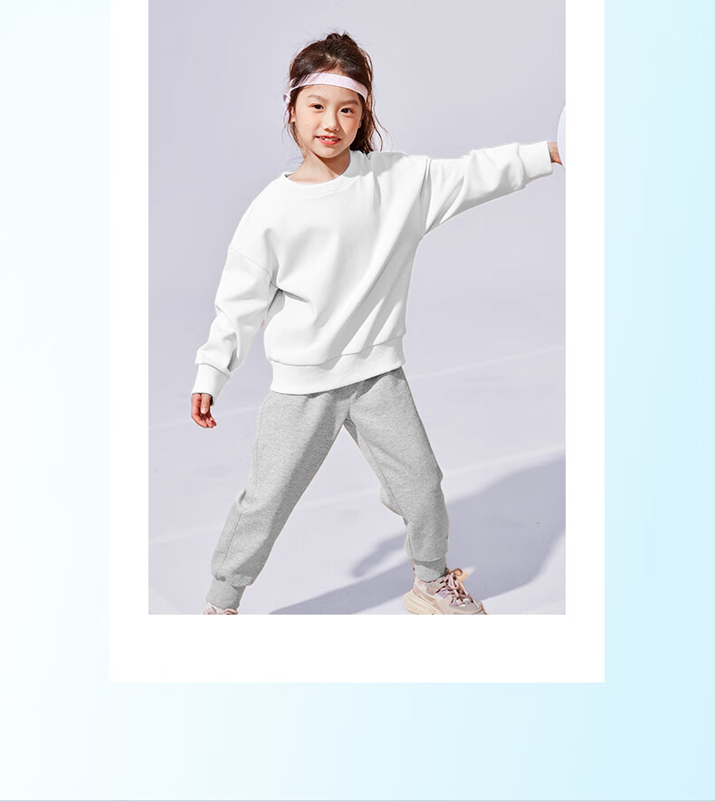 Baleno Girls' Outfit Set, Spring And Autumn 2026 Style, Trendy Sweatshirt for Older Girls, Children's Spring Clothing, Casual Sportswear Two-Piece Set 17