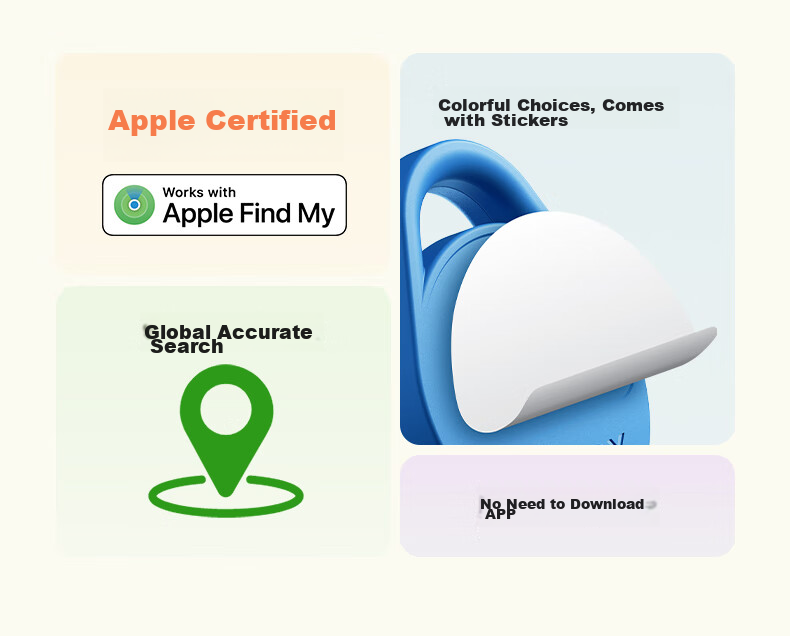 MOMAX AirTag, Officially Certified by Apple, GPS Tracker, Anti-Loss Device, Global Precise Locator for Apple Phones, Children, Elderly, Pets, Luggage, Car Keys, Anti-Loss Positioning 2