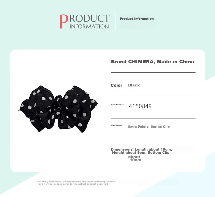 CHIMERA Back-Of Bun Hair Clip, French Bow Barrette, Half-Up Hairpin, Hair Accessory for Women, Mid-Autumn Festival Gift 25
