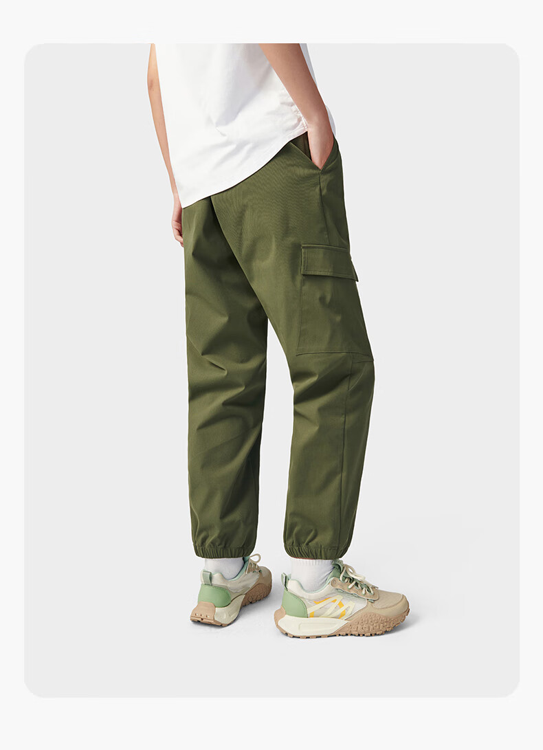TECTOP Outdoor Lightweight Casual Pants, Couple's Loose-Fit Trousers 2412293XX Men's Classic Black L 33
