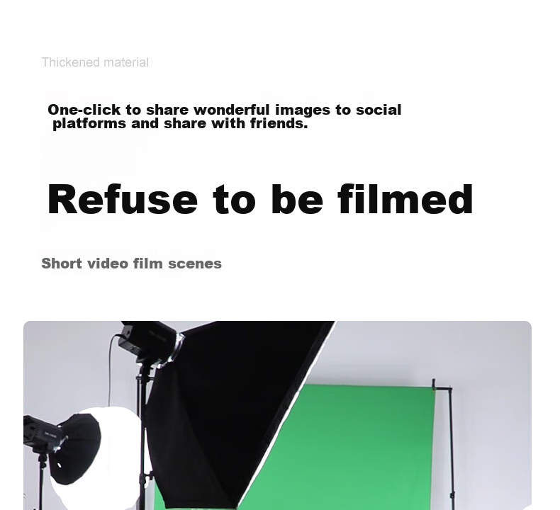 Hakutatz 2*3 Meter Green Photo Backdrop Cloth, Photography Portrait Film And TV Green Screen, Live Streaming Room Solid Color Background Wall Chroma Key Cloth, Fill Light Shooting Short Video Props Green Cloth Background Stand 13