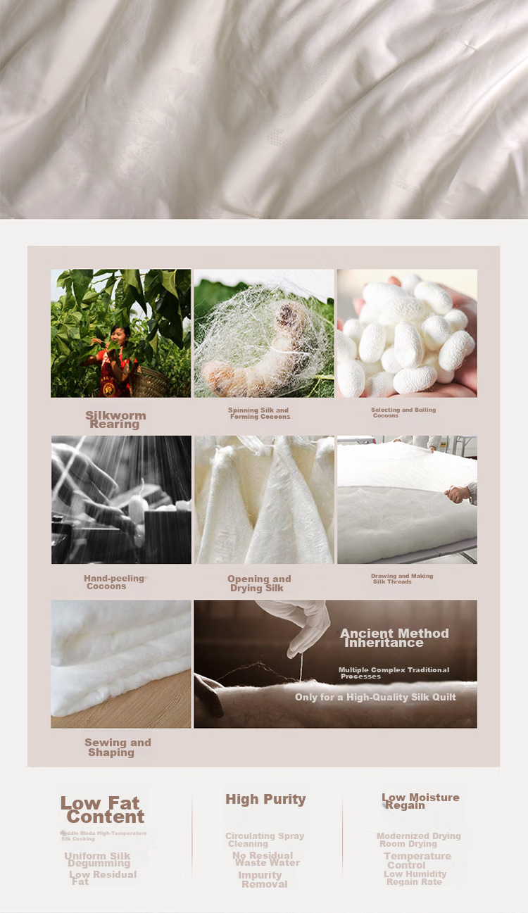 FUANNA Silk Comforter, 100% Mulberry Silk Winter Quilt, Double Cocoon Thickened Winter Duvet, Double Size 6.4 Jin, 203*229cm 10