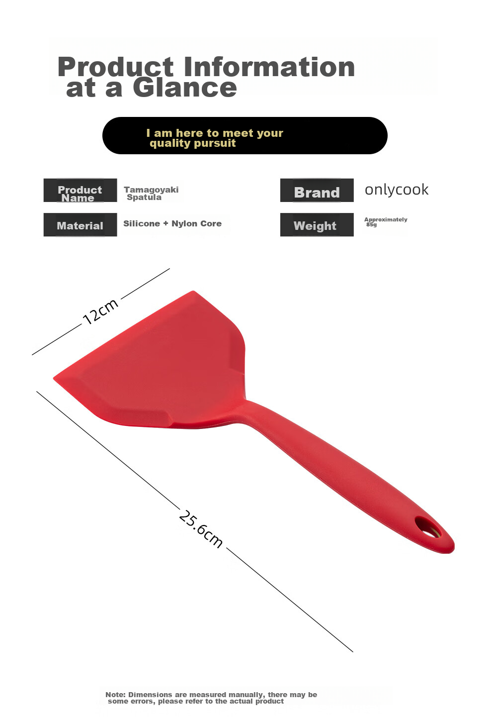 Onlycook Mini Silicone Spatula And Soup Ladle Set, Non-Stick Heat-Resistant Silicone Spatula And Ladle, Two-Piece Set 4