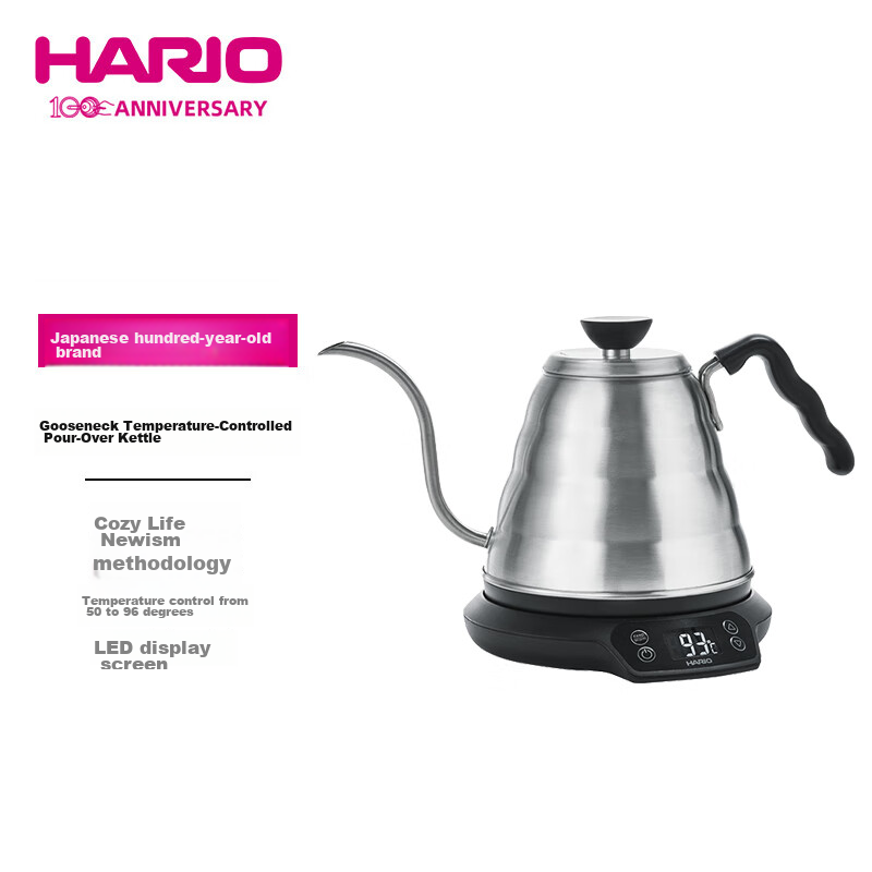 Электрический чайник HARIO Smart Heating And Temperature Control, 800 мл, для домашнего использования, с контролем температуры