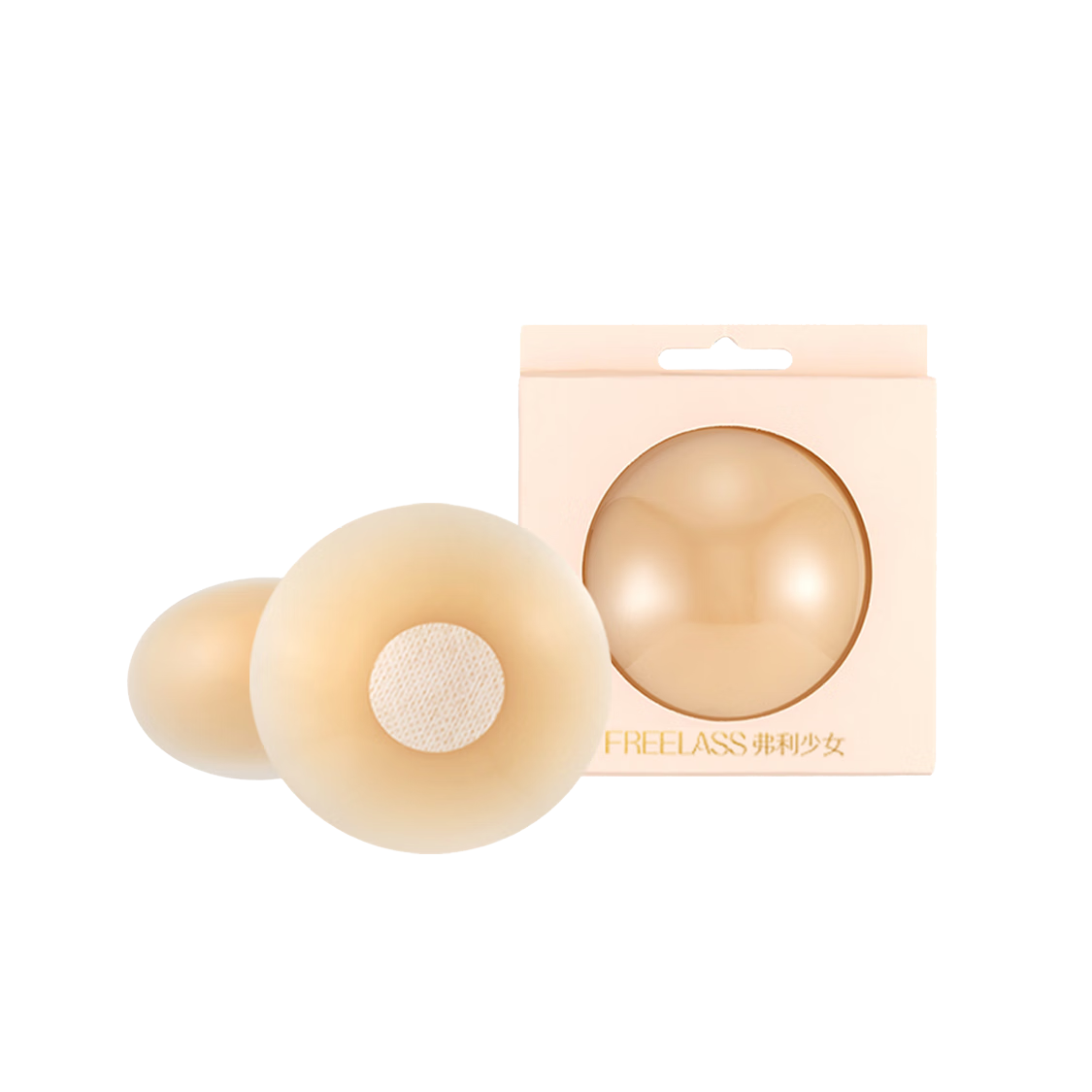 Fuli Girl Summer Thin Breast Nipple Covers Invisible Adhesive Bra Pads for Wedding Dress Waterproof High Adhesion [1 Pair]