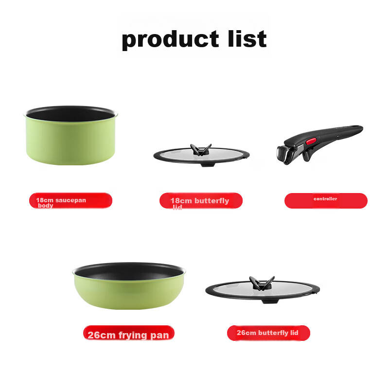 Tefal Cookware Set with Detachable Handles, Non-Stick Pan with Titanium Coating, Versatile Skillet Suitable for Dishwasher