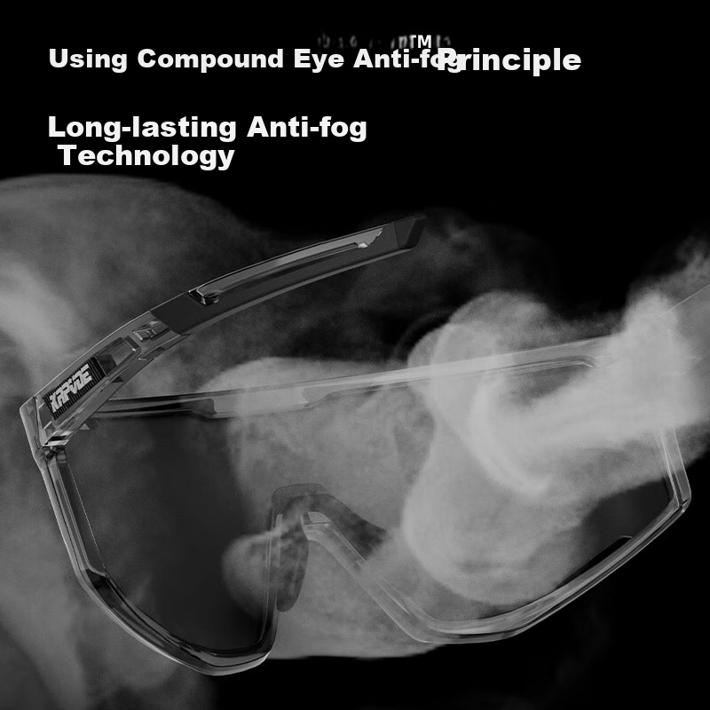 KAPVOE Anti-Fog Cycling Glasses for Day And Night Use, Photochromic, Professional Windproof Goggles for Road Bikes, Sports Eyewear for Men And Wome