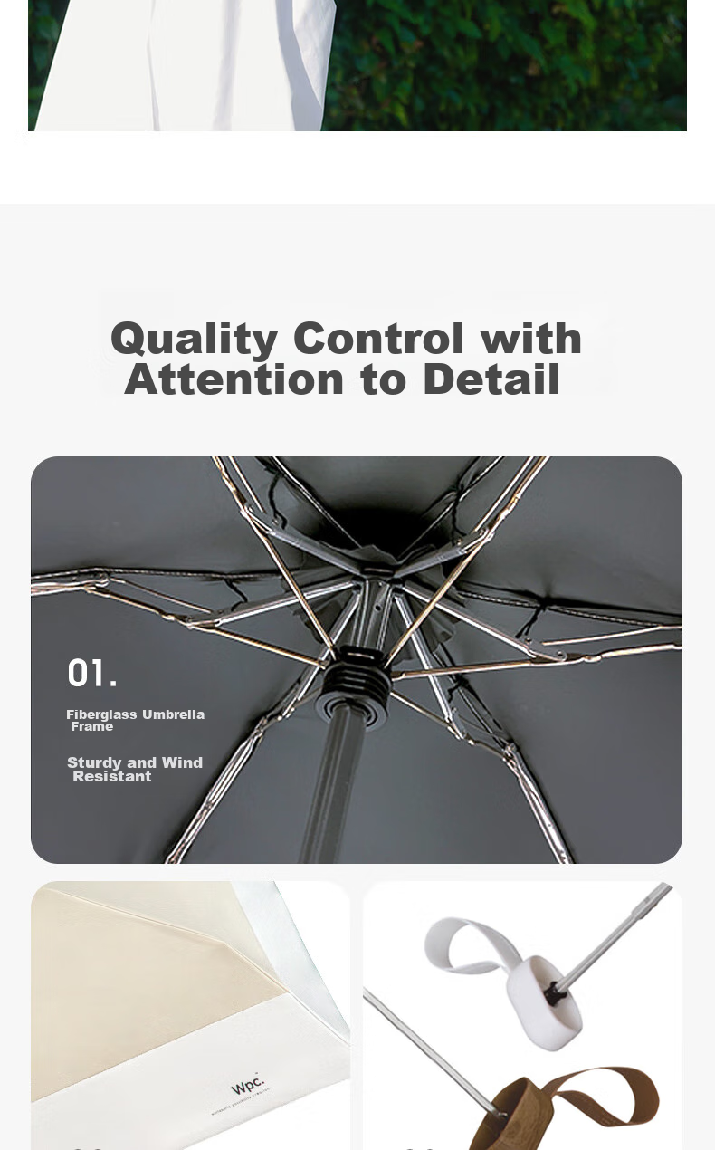 Wpc. Japanese Sun Umbrella, Five-Fold Compact Portable Mini Black Gel Card Umbrella, Sun Protection Umbrella, UV Protectio 10