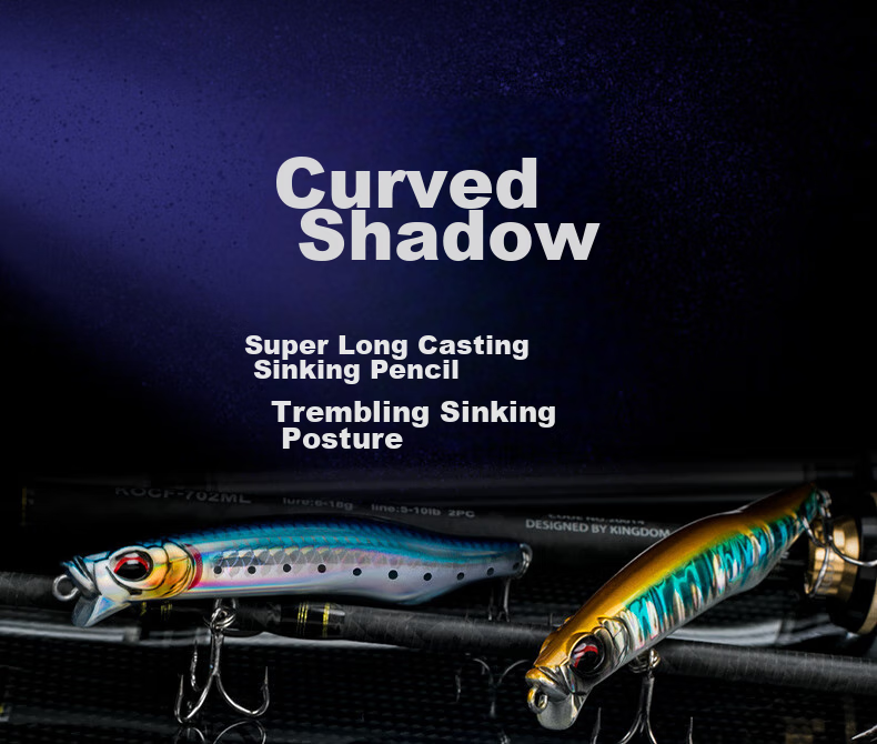 Guowangluya Lure Fishing Bait Set with Floating And Sinking Pencil Bait for Long-Distance Casting in Freshwater, Sea Bass And Snakehead Fish, 20g Set 3