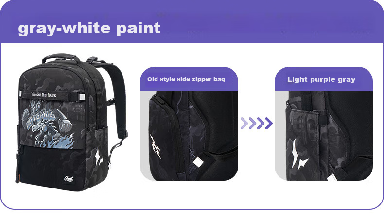 Gmt for Kids Elementary And Middle School Students' Backpack, Children's Spine-Protecting Double Shoulder Bag, Large Capacity Backpack for Grades 4-6, Boys And Girls Steel Armor Warrior 1