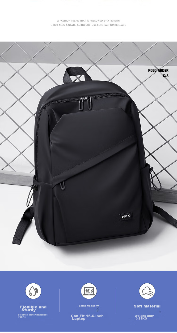 POLO Business Backpack for Men, Travel Backpack, School Bag, 14/15.6-Inch Laptop Bag, Business Trip Bag, Birthday Gift 2