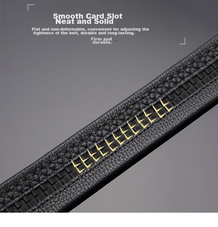 CROCODILE Men's Top-Grain Leather Business Automatic Buckle Belt + Wallet Gift Box, Birthday Gift for Men, 12869 13