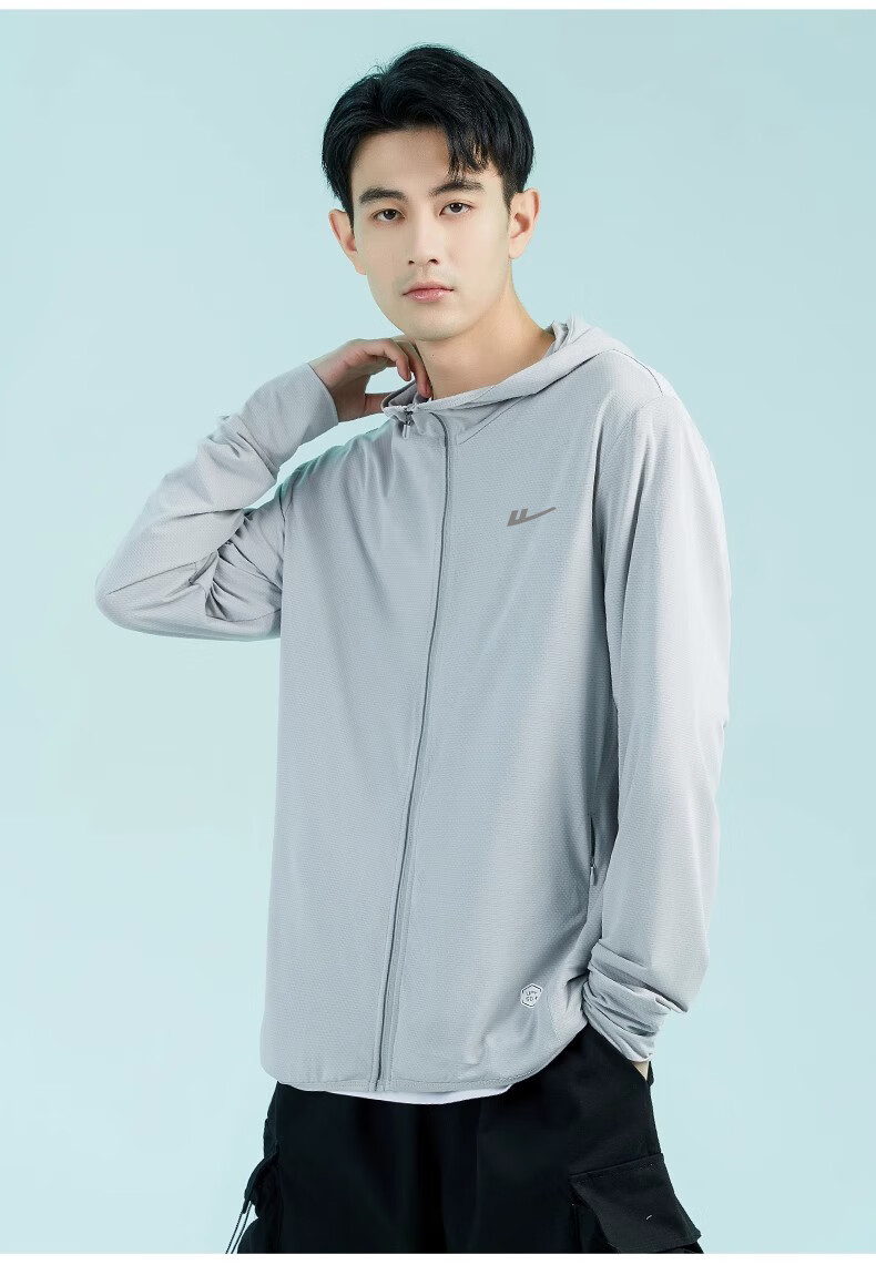 Huili Sun Protection Clothing for Men, UPF50+ UV Protection, Ice Silk Breathable Sun Protection Jacket, Men's Skin Coat, Quick-Drying Windbreaker 20