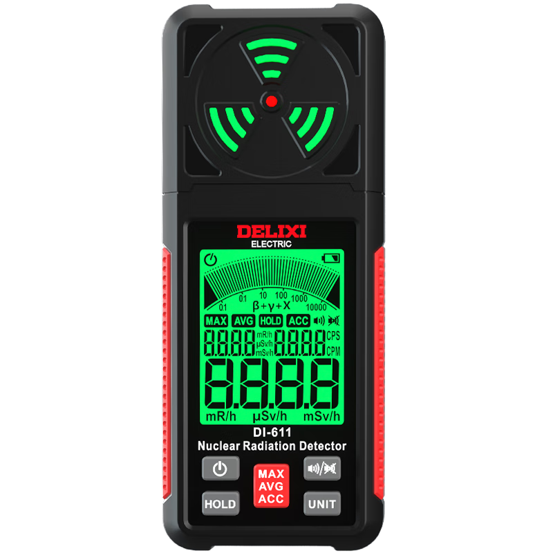 DELIXI ELECTRIC Nuclear Radiation Detector Marble Radioactive βγ X-ray Ionization Personal Dosimeter Geiger Counter for Home Use