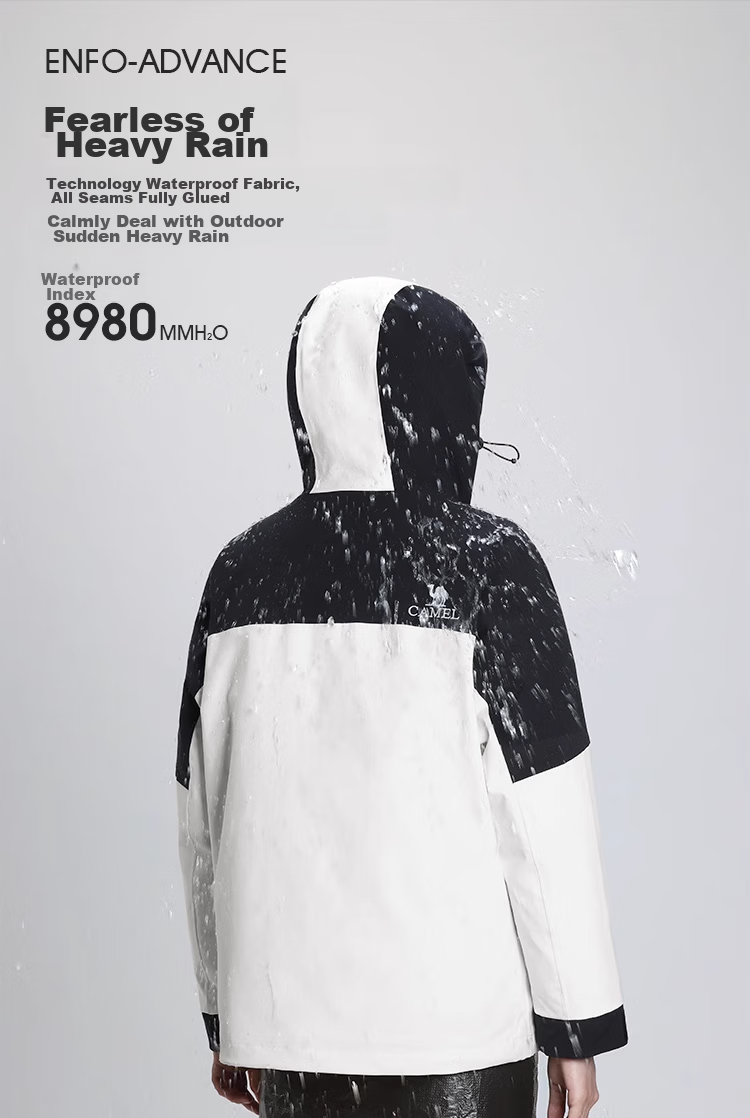 CAMEL Three-In Waterproof, Oil-Resistant, And Windproof Down Jacket, Lightweight Ski Suit for Men [Bianran] A13CA3a1099 7