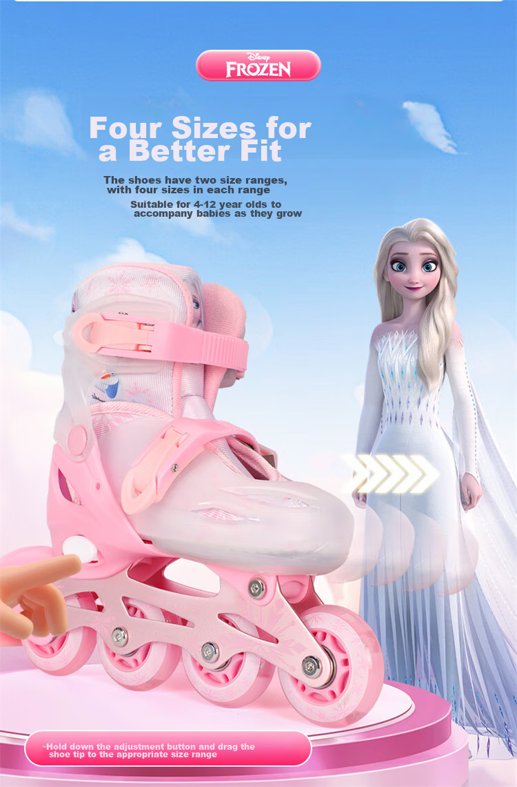 Disney Pink Ice Skates, Professional Inline Skates, Flashy Roller Skates, Gift-Giving Skate Shoes 3