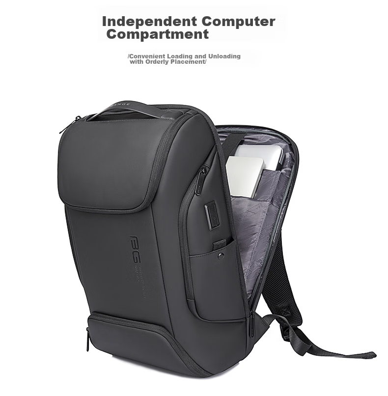 Bange Business Backpack for Men, Travel And College Student Schoolbag, Gift, Casual Travel Backpack, 17-Inch Laptop Bag, 7267 Gray 11
