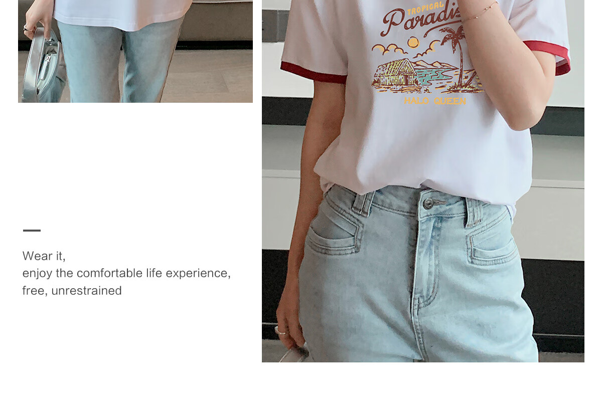 Halo Queen Long-Sleeve T-Shirt for Women, Spring And Autumn Round Neck Shell Cute Casual Versatile Base Shirt Top New Product H143T2020 51