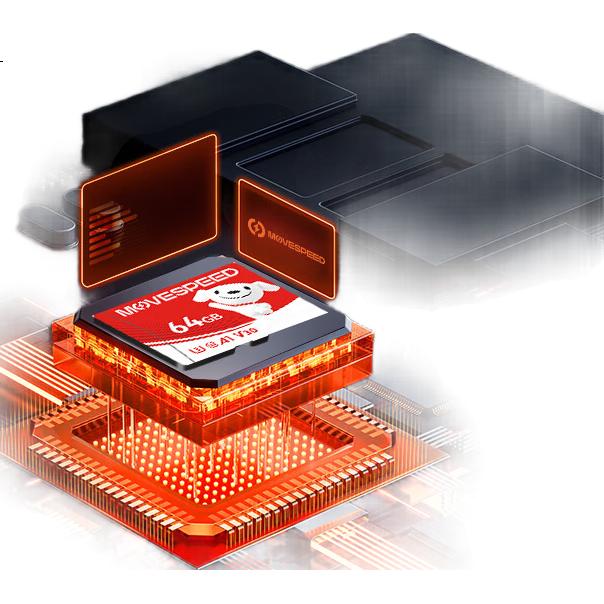 Карта памяти MOVE SPEED JOY Co-Branded 128GB TF (MicroSD) U3 V30 A1C10 для смартфонов, планшетов, видеорегистраторов, камер наблюдения и игровых приставок