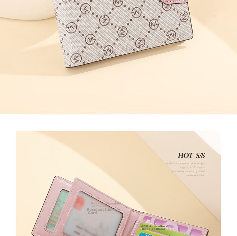 GOLF Driver's License Holder for Women, Multifunctional Ladies' ID Card Case with Multiple Card Slots, Printed Pattern Wallet, Birthday Gift for Wome 14
