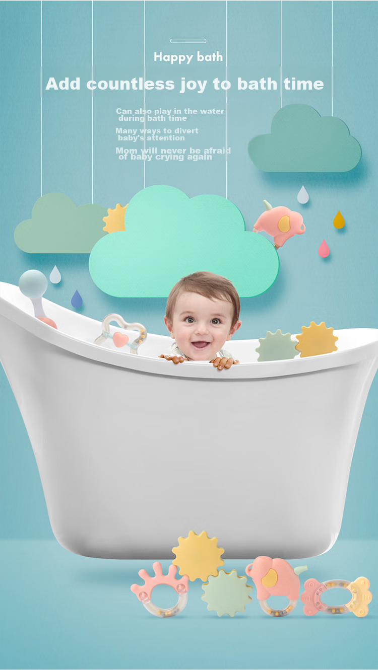Beienshi Infant Rattle Toy, 0-6 Months Newborn Gift Box, Full Moon And Hundred Days Celebration Gift, Sand Hammer for Grasping Training 4