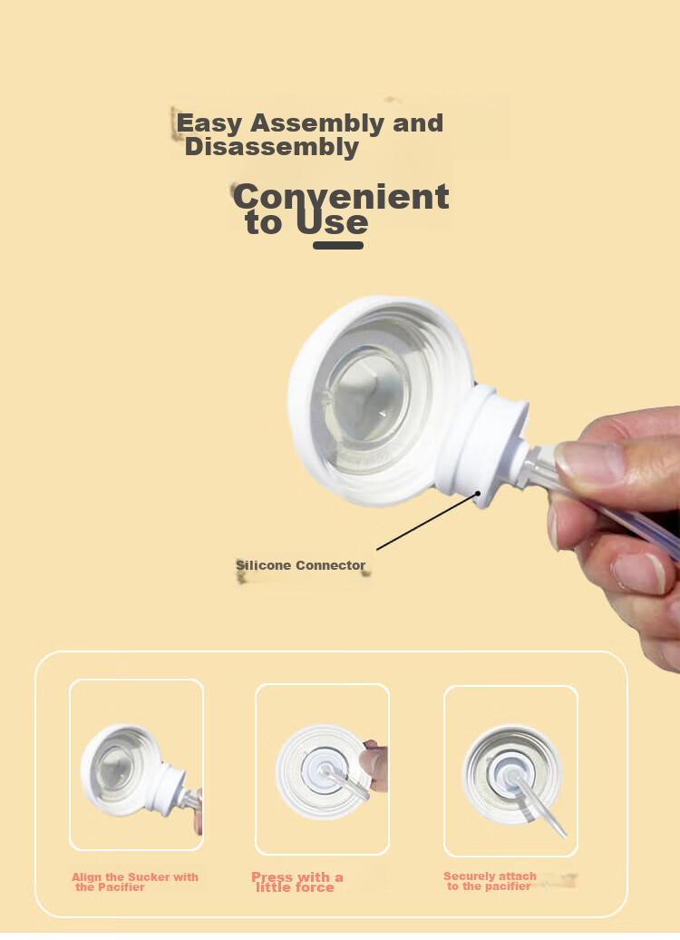 Baoshi Compatible with Pigeon Baby Bottle Accessories, Gravity Ball Straw Accessory, Duck Bill Nipple, Suitable for Third Generation Handle Brush Combinatio 11