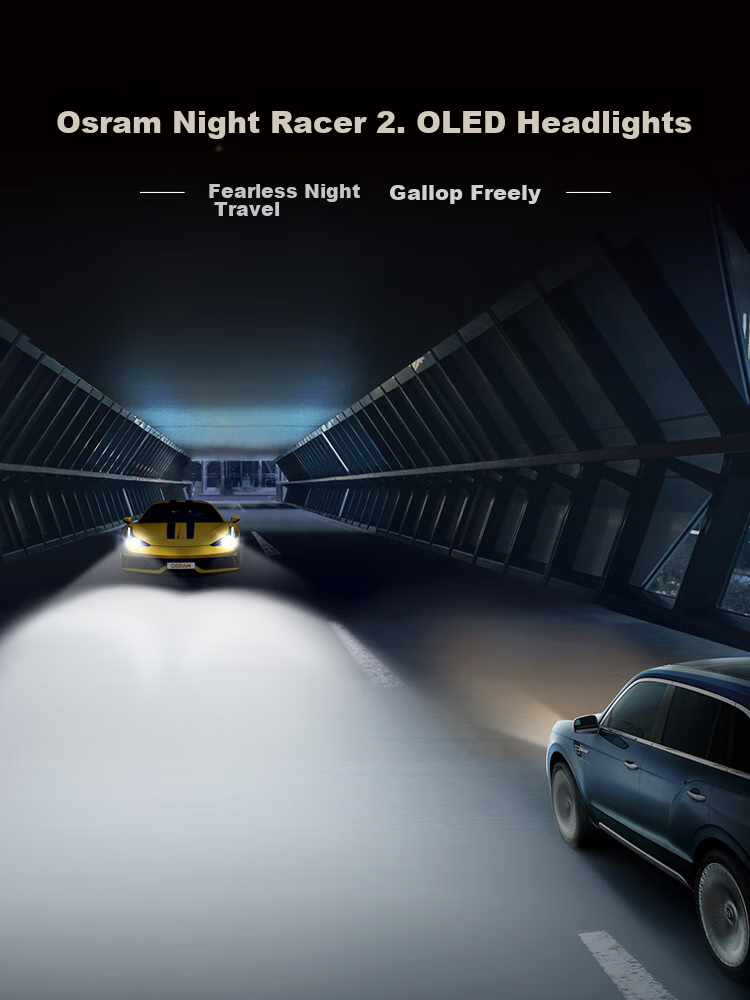 OSRAM Automotive LED Headlights, Car Bulbs for High And Low Beam, Yechezhezhe 2.0 H1, One Pair, 6000K Ultra-Bright, 12V/20W 2