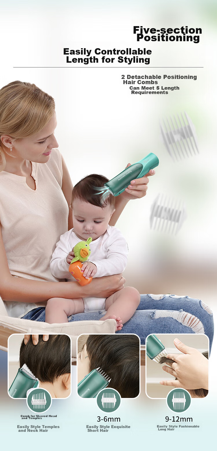 Pepei Automatic Hair Suction Baby Hair Clipper, Children's Hair Clipper, Baby Hair Cutting Tool, PP666II-A 14