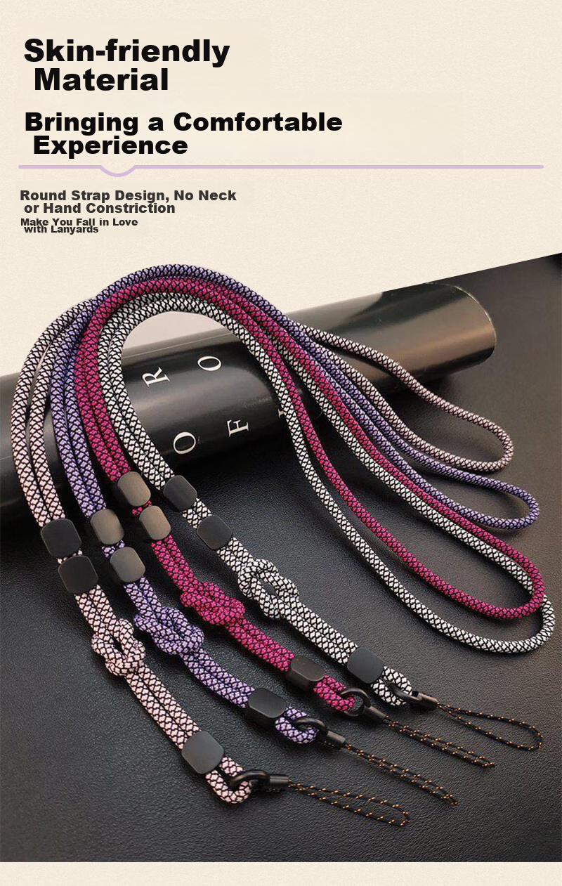 Shihan Phone Accessories, Phone Case Lanyard, Long Neck Strap, Crossbody Bag, Simple And Sturdy Phone Chain, for Men And Women, Dual-Use Adjustable, Retractable Thickened Cord with Ring Clasp, Anti-Loss And Anti-Drop 3