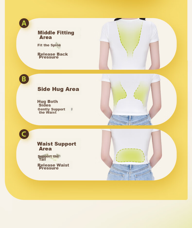 Back2 Ergonomic Lumbar Support Cushion, Office Back Support Pad, Car Seat Pillow, Waist Protector for Long Sitting, Pink 6