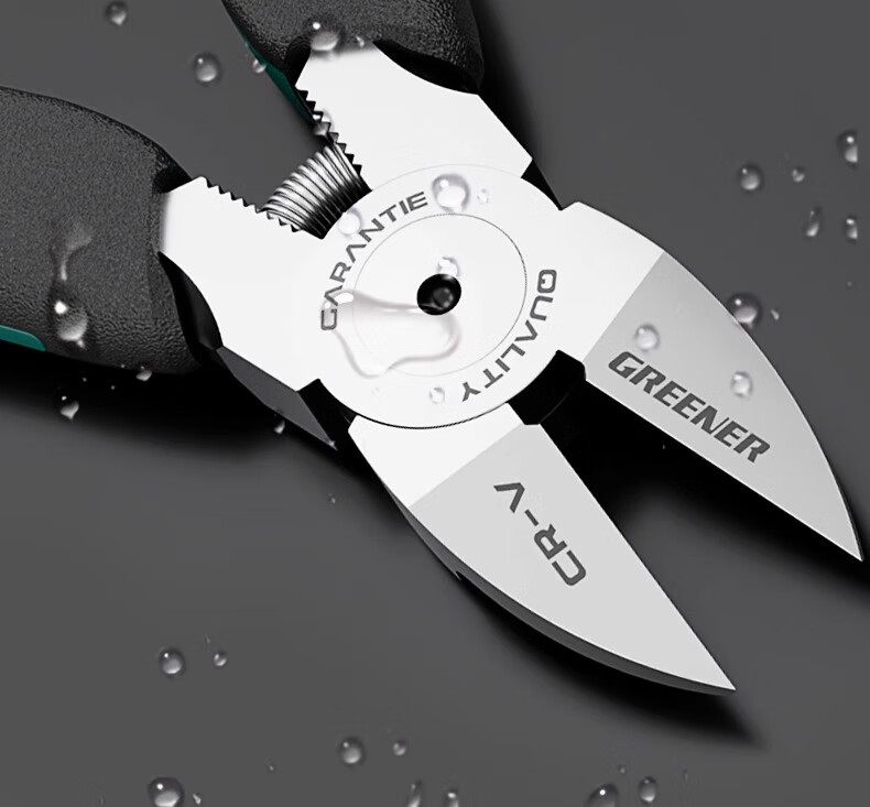 GREENER Water Pipe Pliers, 5-Inch High Hardness Industrial Grade, German Imported Craftsmanship, Electrician Household Use, Gundam Model Cutting Pliers, Diagonal Pliers 15