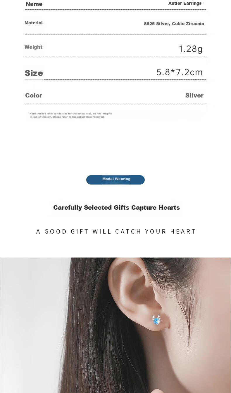 MANHE S999 Sterling Silver Stud Earrings for Women, Peace Lock Earrings, New 2026 Style Birthday Gift for Women And Friends 9