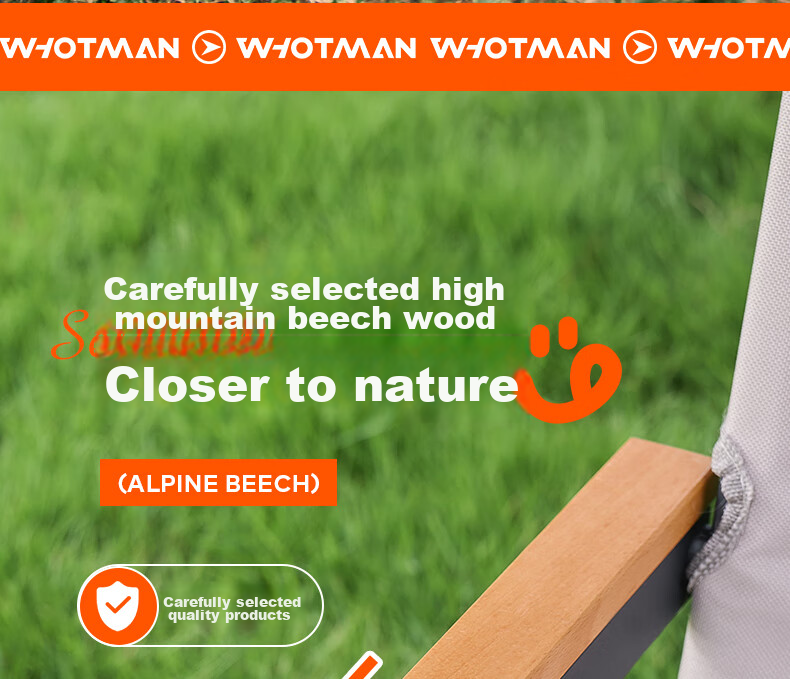 Woteman (WHOTMAN) Kmiti Chair, Outdoor Folding Chair, Portable Camping Equipment, Fishing Chair, Beach Armchair 22