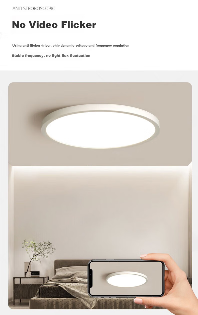 Dengling Full Spectrum Zero-Gap Eye Protection Ceiling Light, Ultra-Thin LED Anti-Blue Light Lamp for Dining Room, Bedroom, And Study Room 14