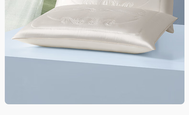 Mercury Home Textiles Silk Pillow PRO Cervical Spine Neck Protection Slow Rebound Memory Foam Class A Pillow Core Household Single 74*48cm 14