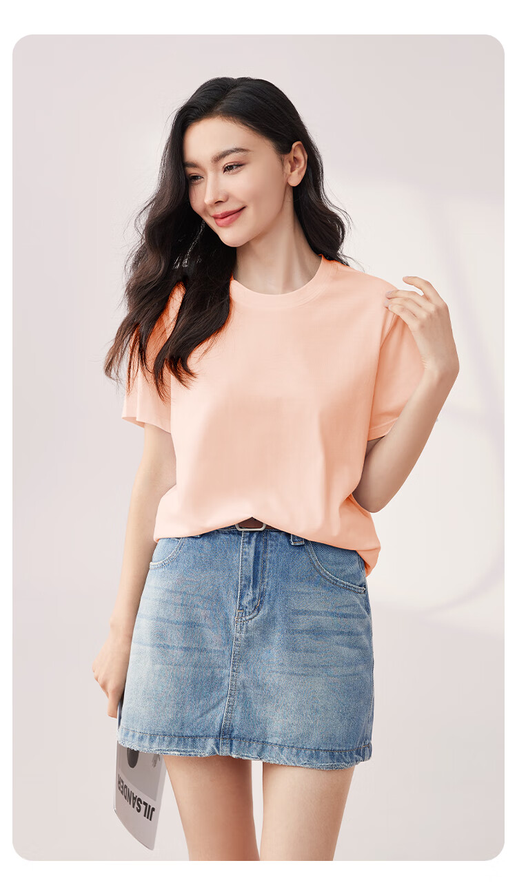 MiiOW Women's T-Shirt, Summer Lightweight Cotton Modal Cool-Feeling Short-Sleeve Round Neck Casual Versatile Undershirt 13