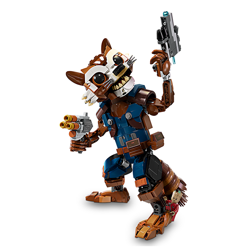 LEGO (LEGO) Building Blocks Superhero Set 76282 Rocket Raccoon And Groot Baby, Children's Toy Christmas Gift