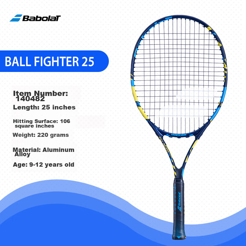 Babolat Children's Tennis Racket, Elementary School Student Toy, Beginner's 25-Inch Stringed Tennis Racket