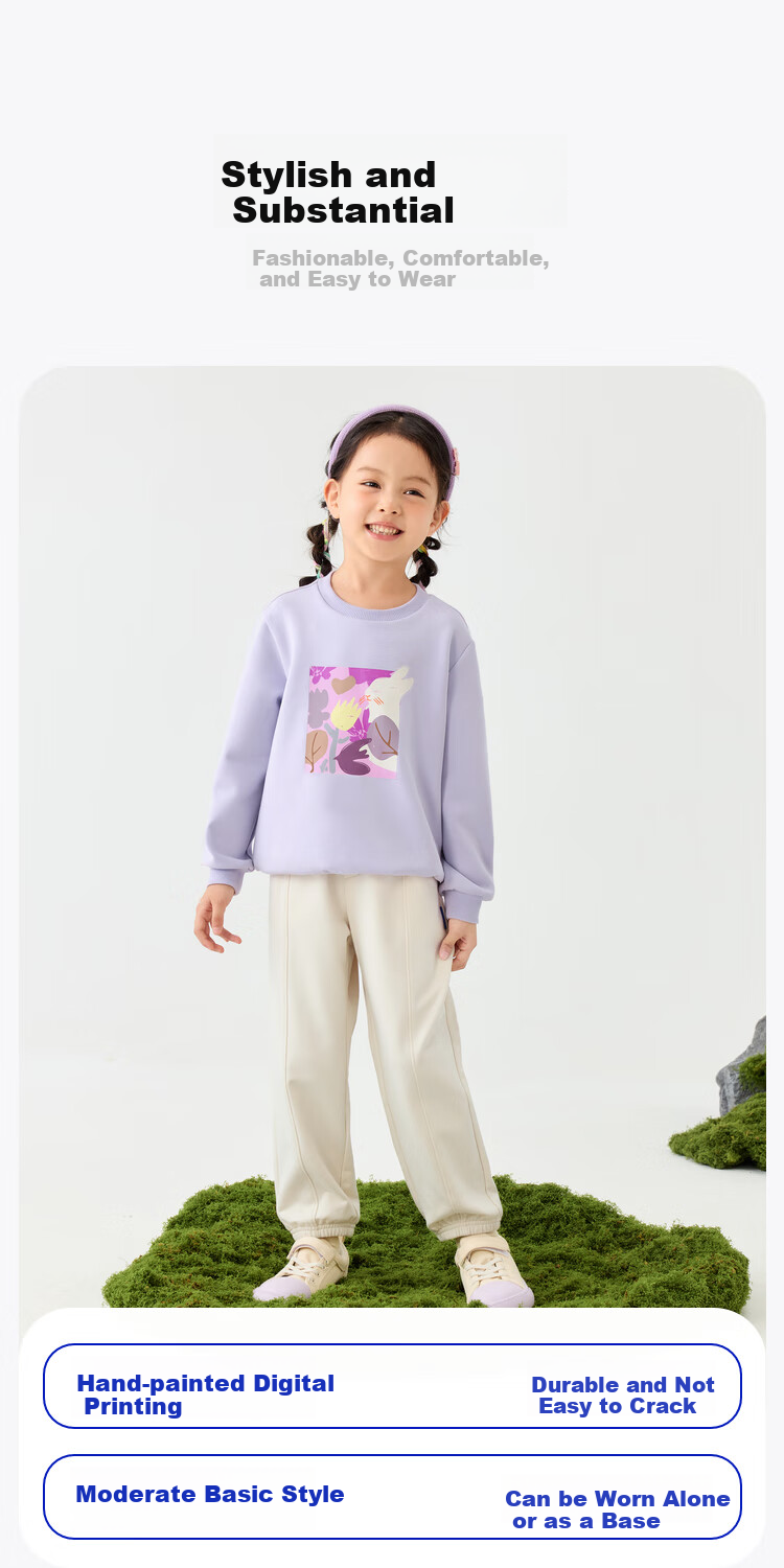 Minibala Children's Sweatshirt, Spring New Arrival, Kids' Long-Sleeve Top [Artist Collaboration] 2