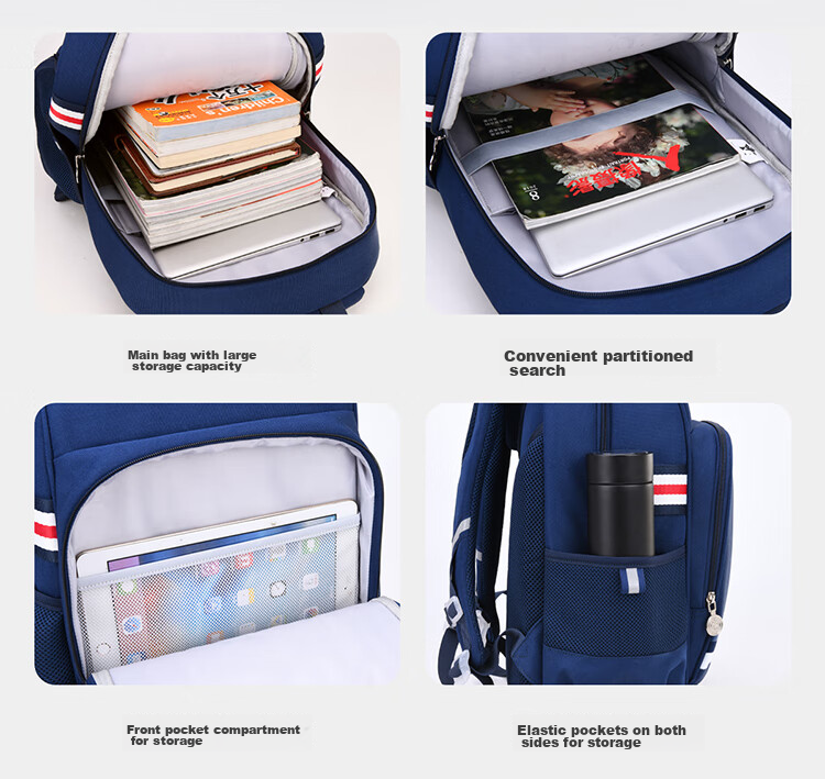 KVG Schoolbag for Primary School Students, Children's Backpack with Spine Protection And Load Reduction, for Grades 1-3, Girls And Boys, Double Shoulder Bag 11