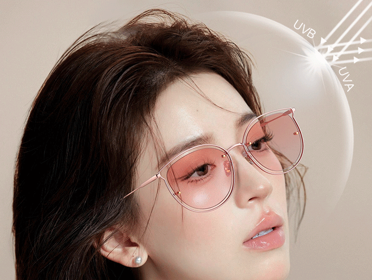 Bertha Pink Sunglasses for Women with Blush Gradient Cat Eye Sunglasses, Fashionable Face-Slimming UV Protection for Beach And Back-To 5
