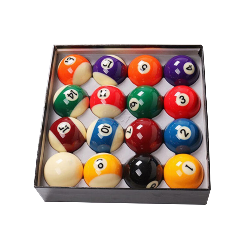 LIVEX Billiard Balls, Chinese Black 8 American Pool Table Balls, 16 Colors Large Standard Balls 57.2mm, Pool Accessories