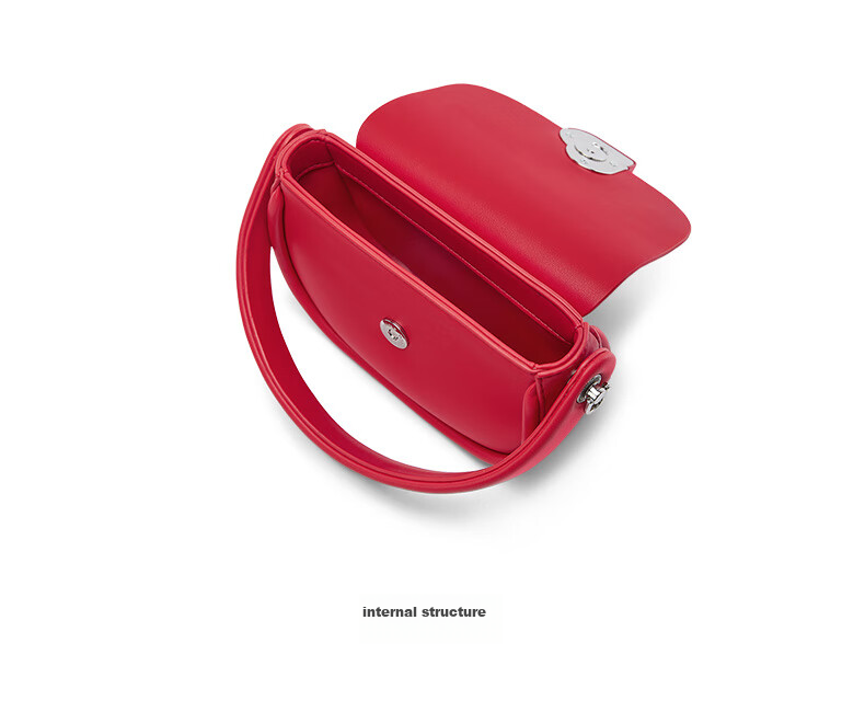 ONETIME Sweet Cool Time Peach Heart Bag, Niche Fashion Versatile Exquisite New Style Student Handbag for Going Out And Classes, Red 24