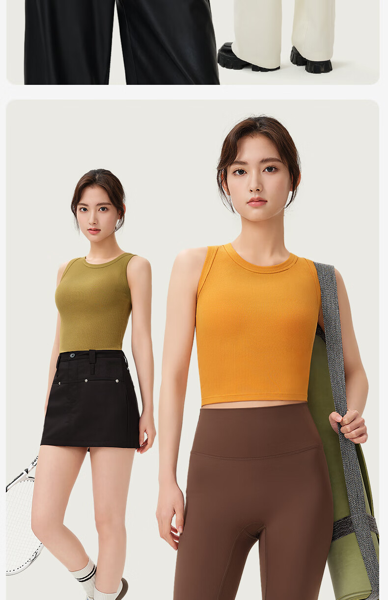 Jianyun Modal Cotton Tank Top for Women, Thin Sleeveless Undershirt, Slim Fit White Camisole, Can Be Worn As Outerwear Or Base Layer, Summer Wear 14