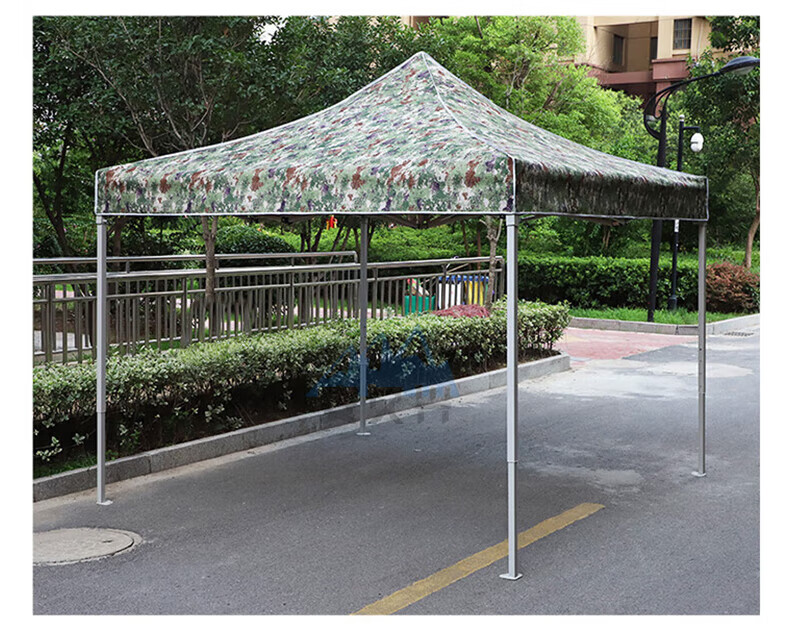 Anjiuxing Camouflage Sunshade Outdoor Retractable Four-Corner Umbrella Tent Rain Shelter Xingcong 3*4.5m (Direct from Beijing Warehouse) 10