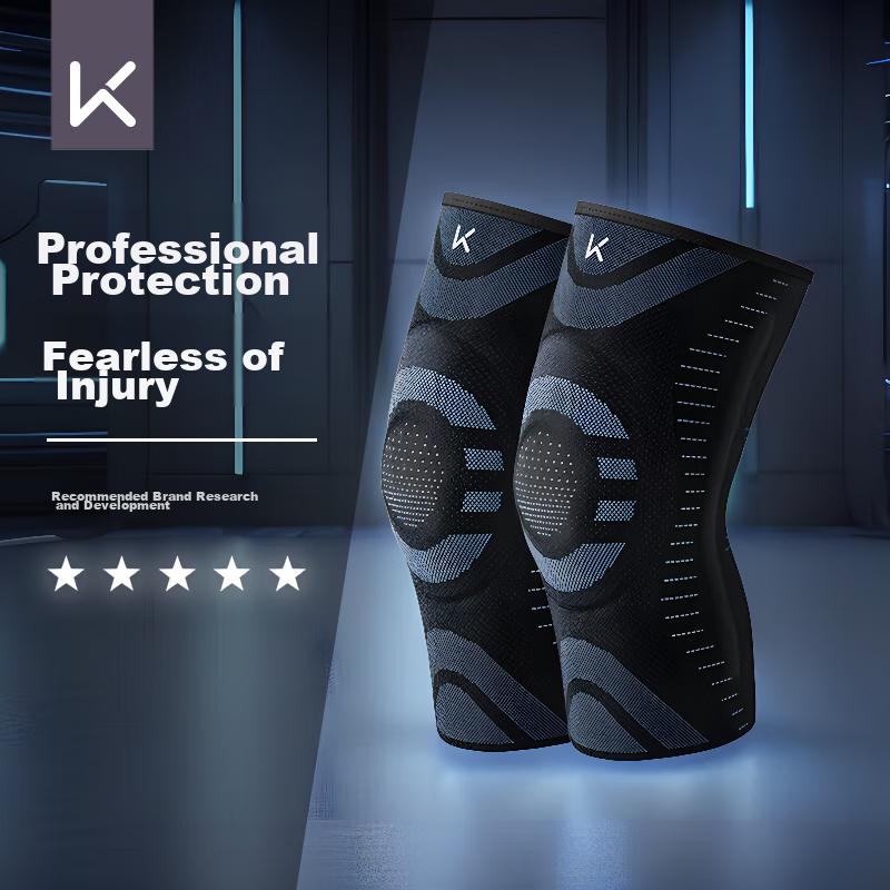 Keep Sports Knee Brace for Men, Running Jump Rope Anti-Slip Basketball Joint Meniscus Fixation Knee Protector, Xuanmo Black, Size S