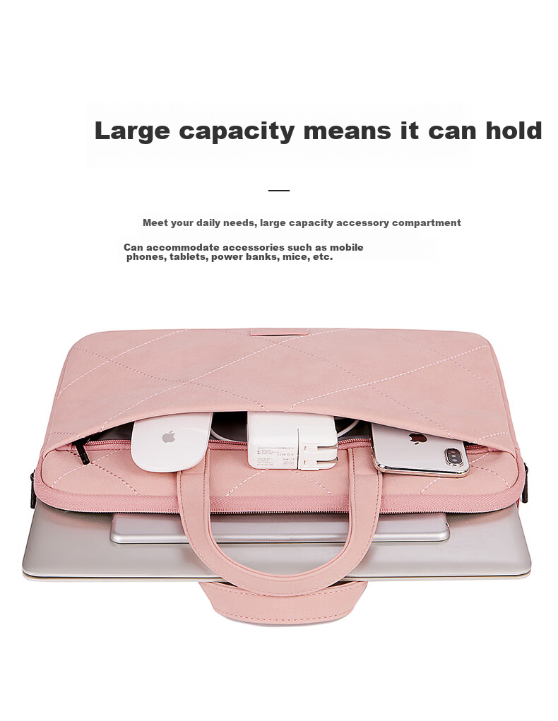 BRINCH Laptop Bag for Women, 13.3-Inch Business Commute Simple Style, Suitable for Apple And Huawei Notebooks 9
