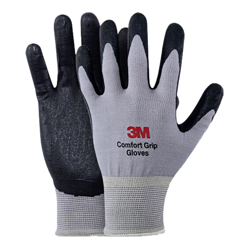 3M Labor Protection Gloves Spray Painting Work Industrial Workshop Palm Coated Breathable Anti-Slip Wear-Resistant Thin XL Size 1 Pair