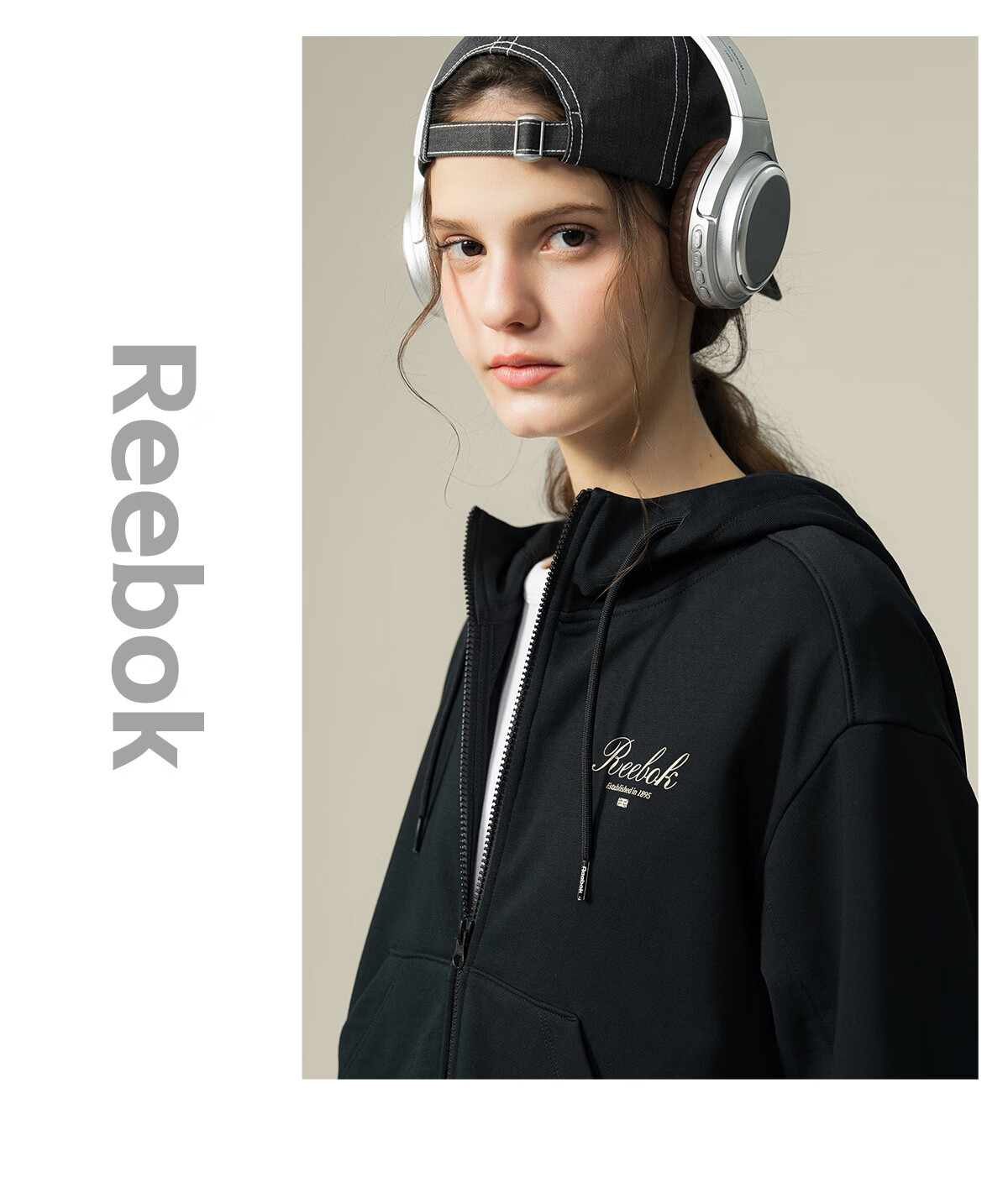 Reebok Retro Modern Denim Hat, Unisex Style, Structured Cut, Face-Slimming, Sun Protection, Adjustable Breathability, Blue 20