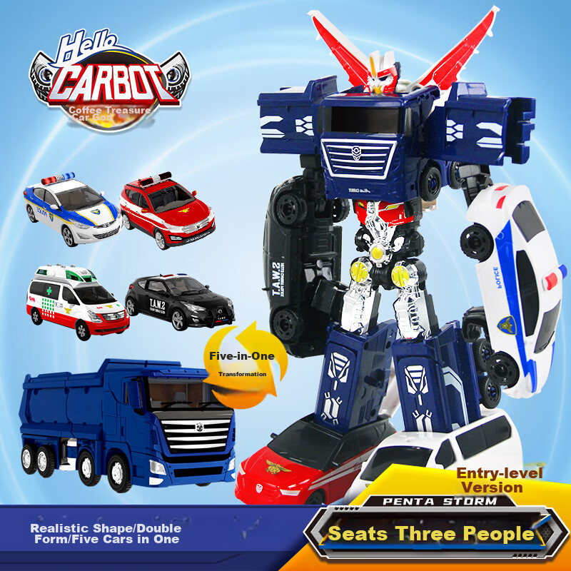 Kabaocheshen Transforming Car Children's Toy Robot, Boys' New Year Gift, Entry-Level Model - Heavy Armor Giant 669188